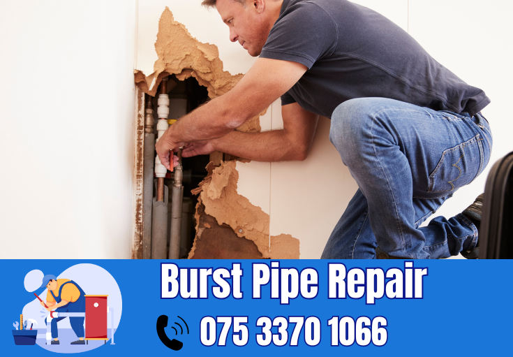 burst pipe repair Harrietsham